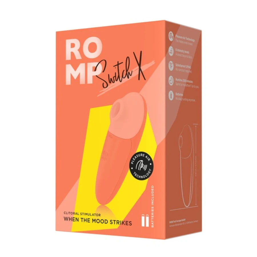 ROMP - SWITCH X STIMOLATORE CLITORIDEO 6 LIVELLI ARANCIONE